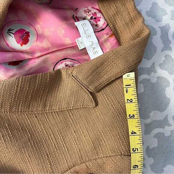 Ellie Mae Karter Cotton Blazer BURNT COCONUT - Picture 14 of 14
